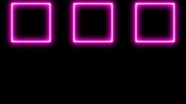 Neon işareti nesne elektriksel animasyon grafikleri