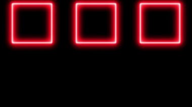 Neon işareti nesne elektriksel animasyon grafikleri