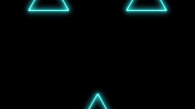 Neon işareti nesne elektriksel animasyon grafikleri