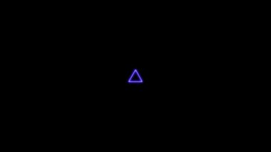 Neon işareti nesne elektriksel animasyon grafikleri