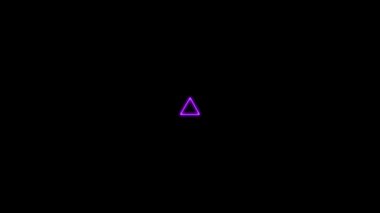 Neon işareti nesne elektriksel animasyon grafikleri