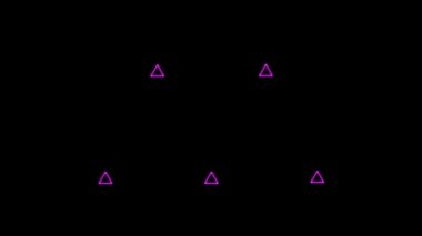 Neon işareti nesne elektriksel animasyon grafikleri