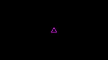 Neon işareti nesne elektriksel animasyon grafikleri