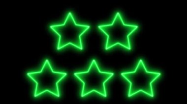 Neon işareti nesne elektriksel animasyon grafikleri