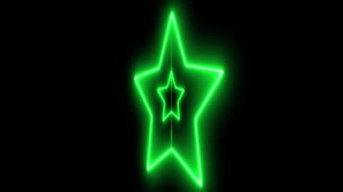 Neon işareti nesne elektriksel animasyon grafikleri