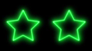 Neon işareti nesne elektriksel animasyon grafikleri