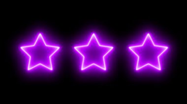 Neon işareti nesne elektriksel animasyon grafikleri