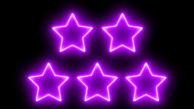 Neon işareti nesne elektriksel animasyon grafikleri