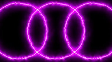 Neon işareti nesne elektriksel animasyon grafikleri