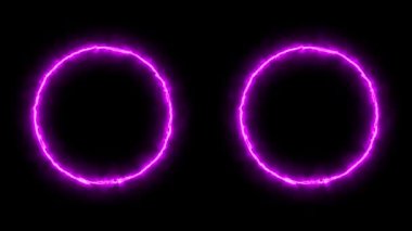 Neon işareti nesne elektriksel animasyon grafikleri