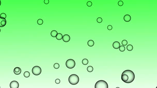 Bubbles Moving Animation Motion Graphics — Video Stock
