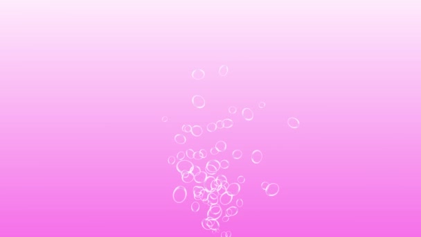 バブルが動くアニメーションモーショングラフィックス — ストック動画