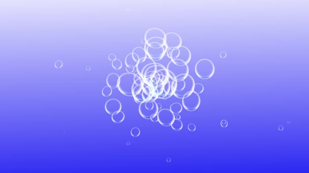 Bubbles Moving Animation Motion Graphics — Stockvideo