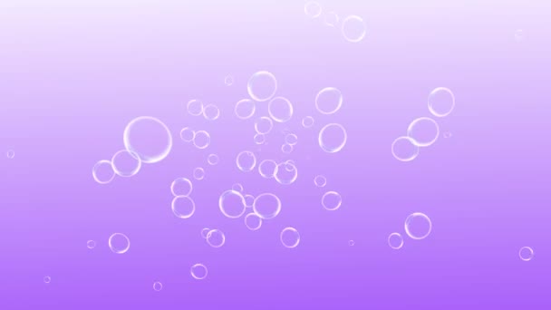 Пузыри Движущейся Анимационной Графики — стоковое видео