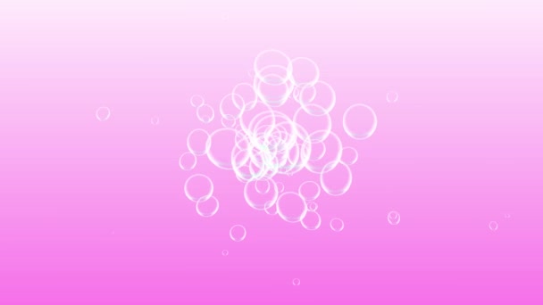 Bubbles Bewegende Animatie Motion Graphics — Stockvideo