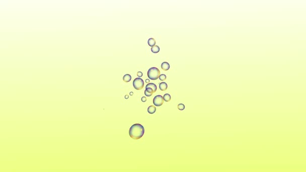 Bubbles Moving Animation Motion Graphics — Stockvideo