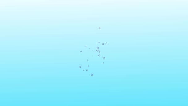 Bubbles Mozgó Animációs Mozgógrafika — Stock videók