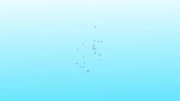 Bubbles Bewegende Animatie Motion Graphics — Stockvideo