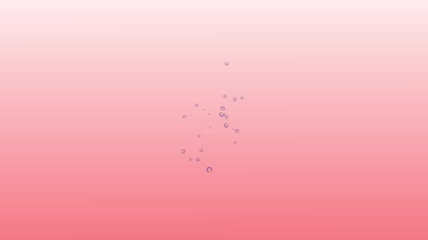 Bubbles Moving Animation Motion Graphics — Vídeo de Stock