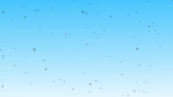Bubbles Moving Animation Motion Graphics — Stock Video