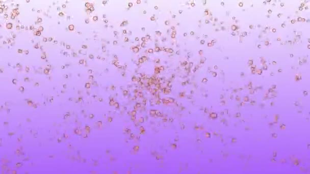 Бульбашки Рухаються Графіка Руху Анімації — стокове відео