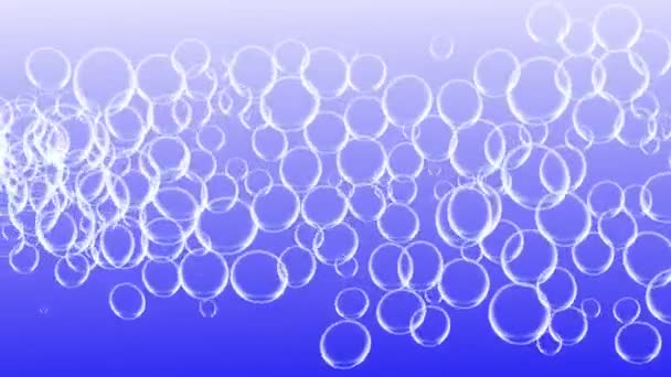 Bubbles Moving Animation Motion Graphics — Vídeo de Stock