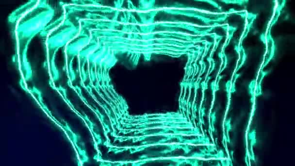 Tunnel Animatie Motion Graphics — Stockvideo