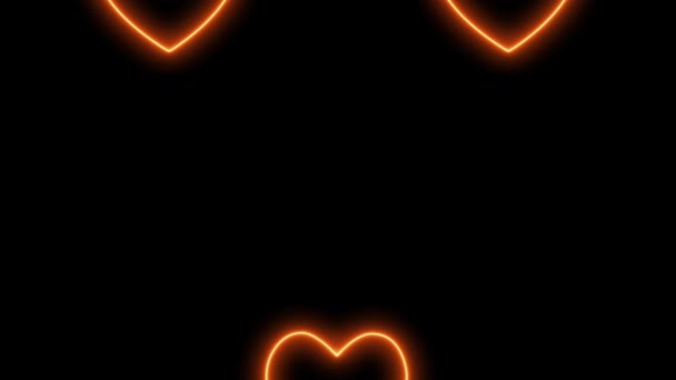 Neon Sign Object Electric Animation Motion Graphics — 图库视频影像