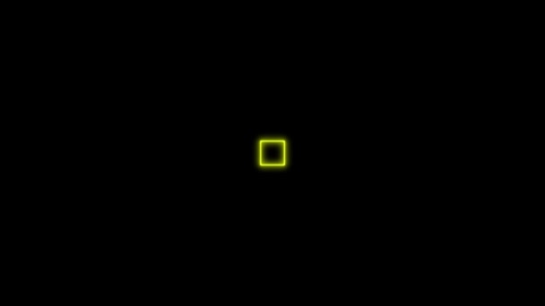Neon Segno Oggetto Animazione Elettrica Grafica Movimento — Video Stock