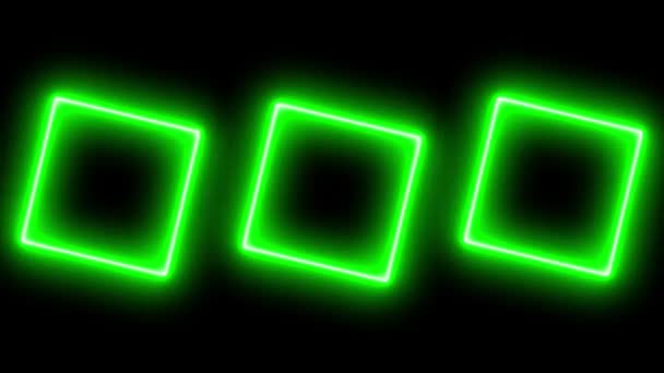 Neon Sign Object Electric Animation Motion Graphics — Video Stock