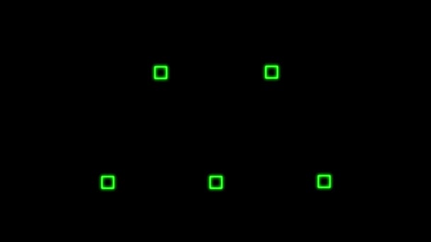 Signo Neón Objeto Animación Eléctrica Gráficos Movimiento — Vídeo de stock