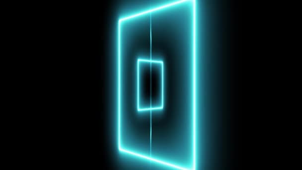 Neon Sign Object Electric Animation Motion Graphics — Vídeo de Stock