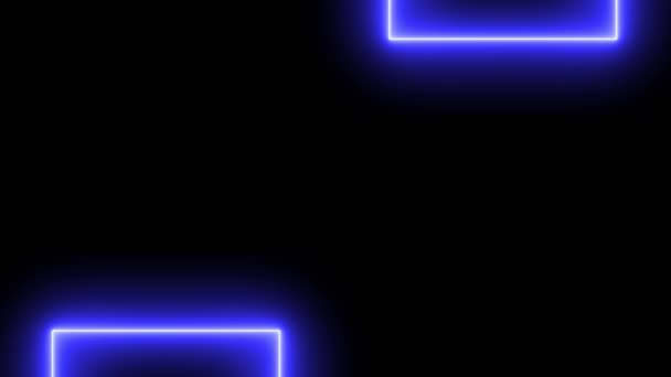 Neon Sign Object Electric Animation Motion Graphics — Stockvideo
