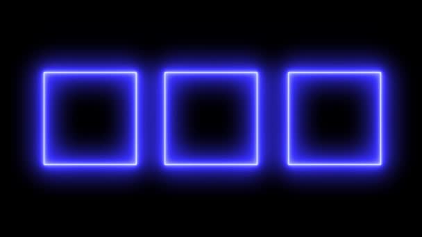 Neon Sign Object Electric Animation Motion Graphics — Video Stock