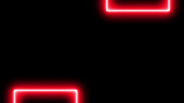 Neon Sign Object Electric Animation Motion Graphics — Vídeo de Stock