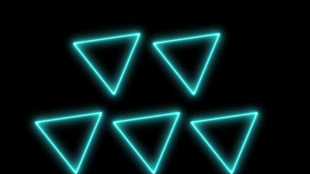 Neon Sign Object Electronic Animation Graphics — стокове відео