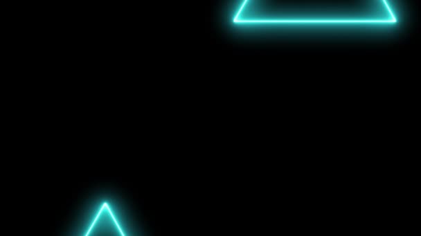 Grafis Gerak Animasi Elektrik Tanda Neon — Stok Video