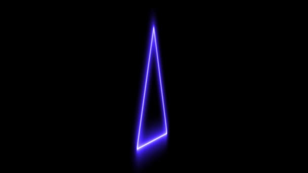 Neon Sign Object Electric Animation Motion Graphics — Stockvideo