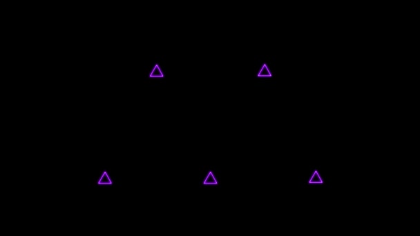 Signo Neón Objeto Animación Eléctrica Gráficos Movimiento — Vídeos de Stock