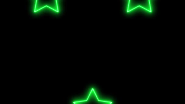 Neon Teken Object Elektrische Animatie Motion Graphics — Stockvideo