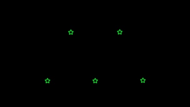 Leuchtreklame Objekt Elektrische Animation Bewegungsgrafik — Stockvideo