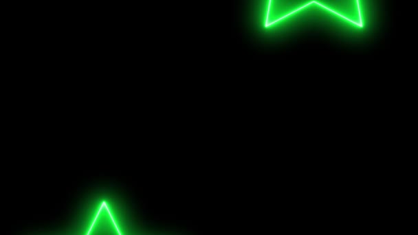 Neon Segno Oggetto Animazione Elettrica Grafica Movimento — Video Stock