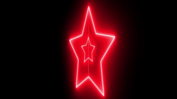 Neon Sign Object Electric Animation Motion Graphics — 图库视频影像