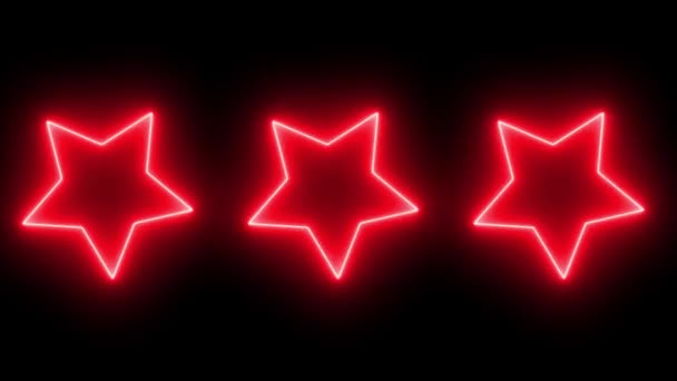 Neon Sign Object Electric Animation Motion Graphics — 图库视频影像