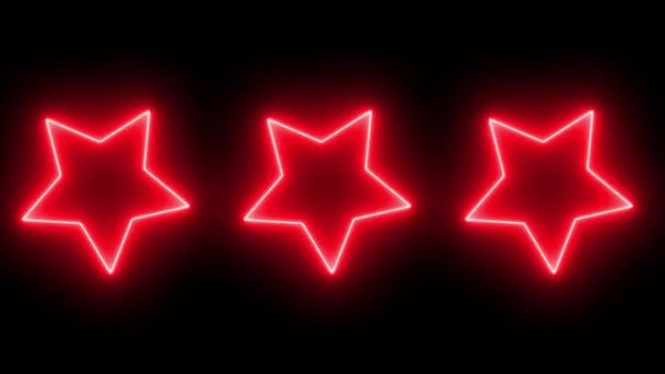 Neon Sign Object Electric Animation Motion Graphics — Vídeo de Stock