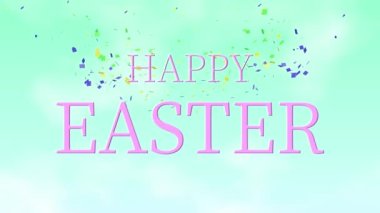 Mutlu Paskalya olayları metin canlandırma hareketleri grafikleri