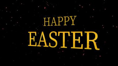 Mutlu Paskalya olayları metin canlandırma hareketleri grafikleri