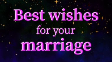 Evlilik mesajınız için en iyi dileklerimle metin canlandırma grafikleri