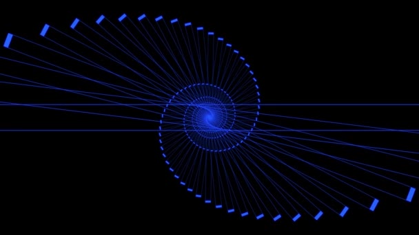 Shape Infinite Cyber Animation Motion Graphics — Video Stock