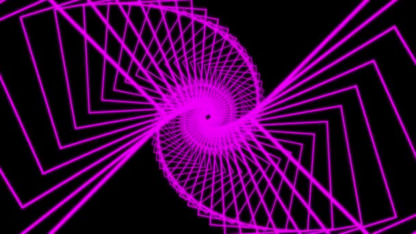 Forma Animação Cibernética Infinita Movimento Gráficos — Vídeo de Stock